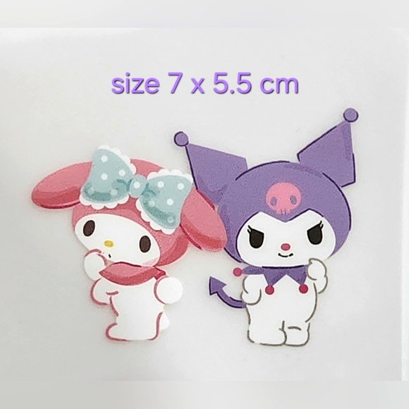 3/$18 Iron on Heat transfer Sanrio Kuromi Ny Melody pattern Small size - Picture 6 of 6